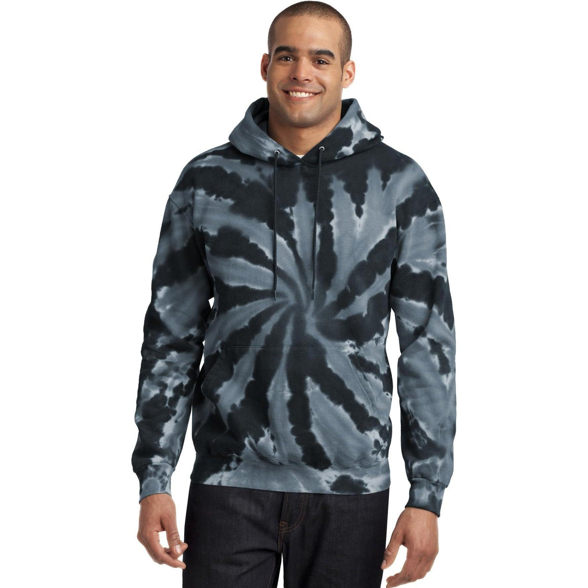 no-logo Port & Company Tie-Dye Pullover Hooded Sweatshirt-Regular-Port & Company-Thread Logic