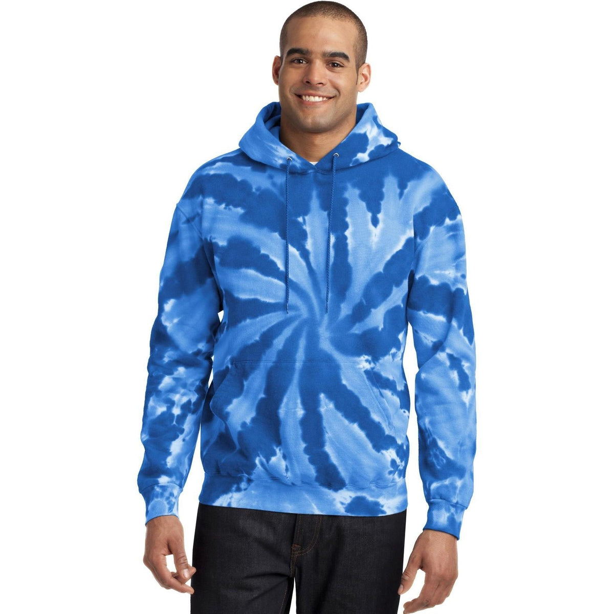 no-logo Port & Company Tie-Dye Pullover Hooded Sweatshirt-Regular-Port & Company-Thread Logic