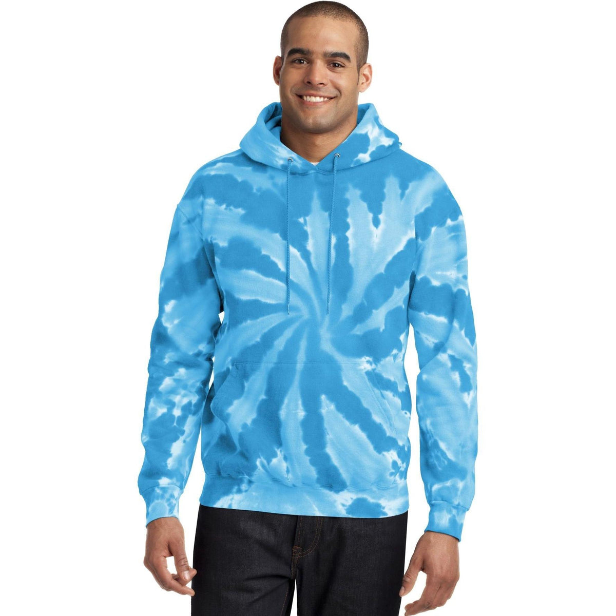 no-logo Port & Company Tie-Dye Pullover Hooded Sweatshirt-Regular-Port & Company-Thread Logic