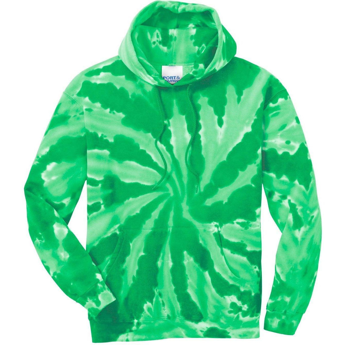 no-logo Port & Company Tie-Dye Pullover Hooded Sweatshirt