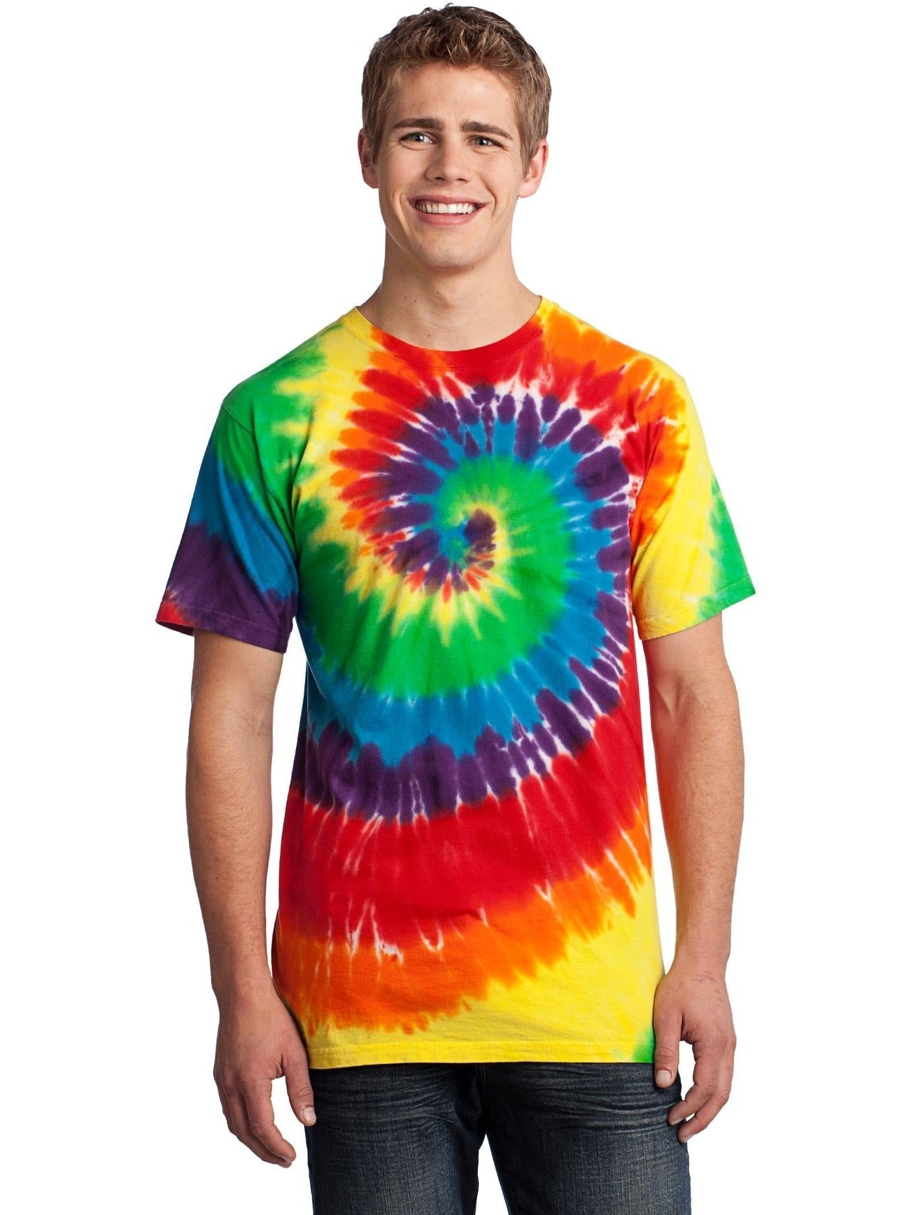 no-logo Port & Company Tie-Dye Tee-Regular-Port & Company-Thread Logic