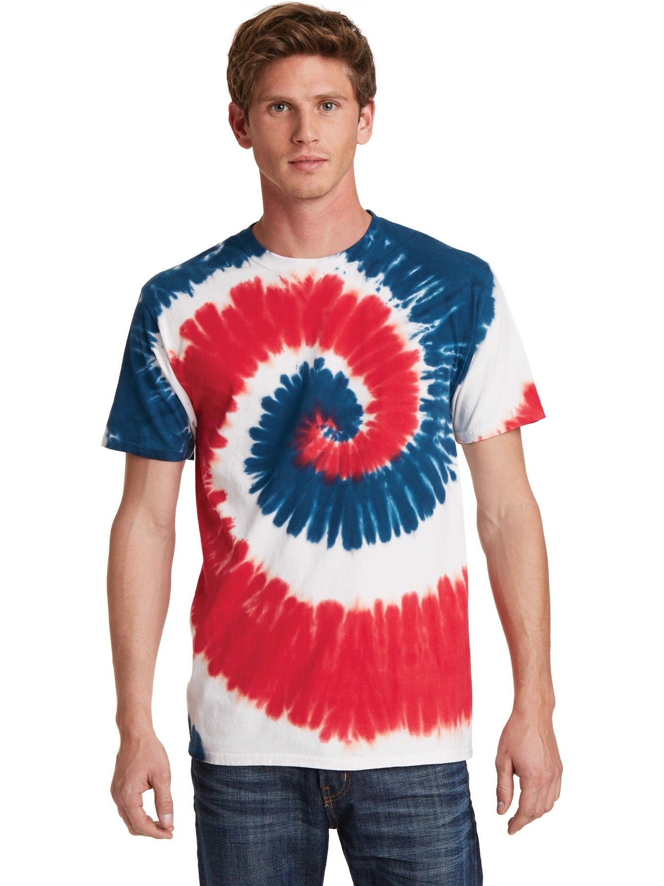 no-logo Port & Company Tie-Dye Tee-Regular-Port & Company-Thread Logic