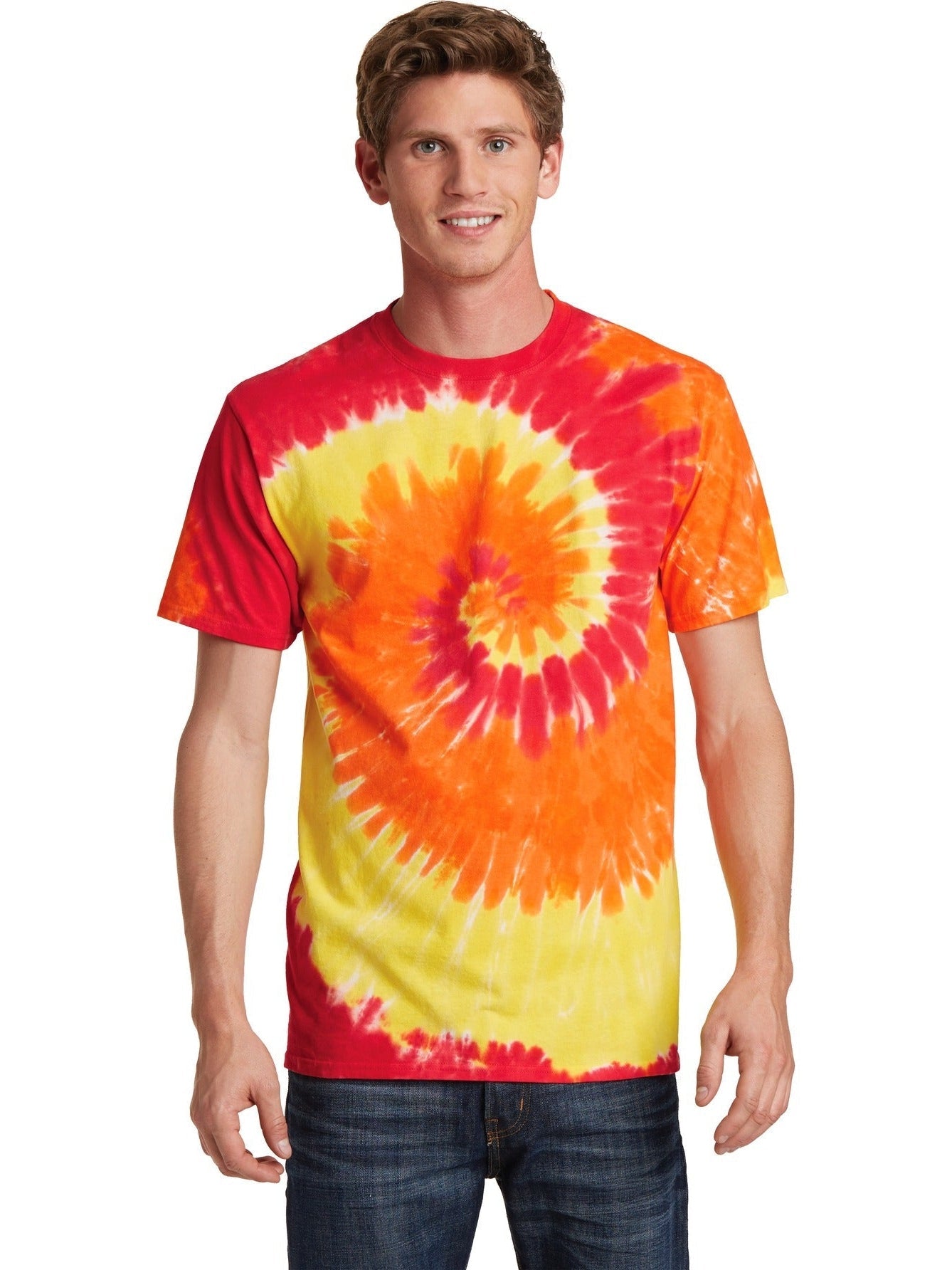 no-logo Port & Company Tie-Dye Tee-Regular-Port & Company-Thread Logic