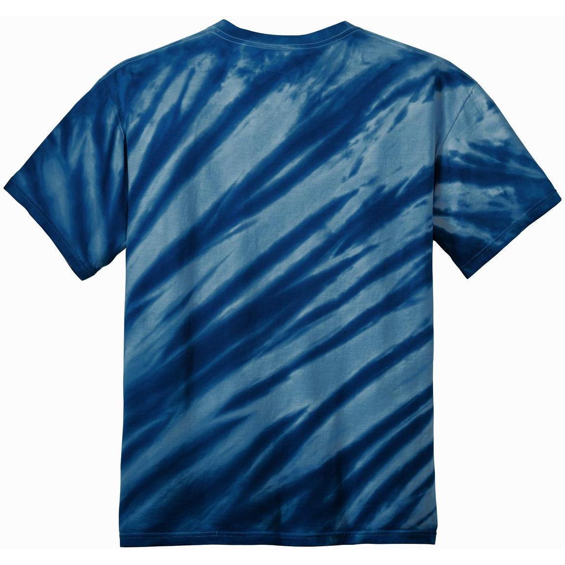 no-logo Port & Company Tiger Stripe Tie-Dye Tee-Regular-Port & Company-Thread Logic