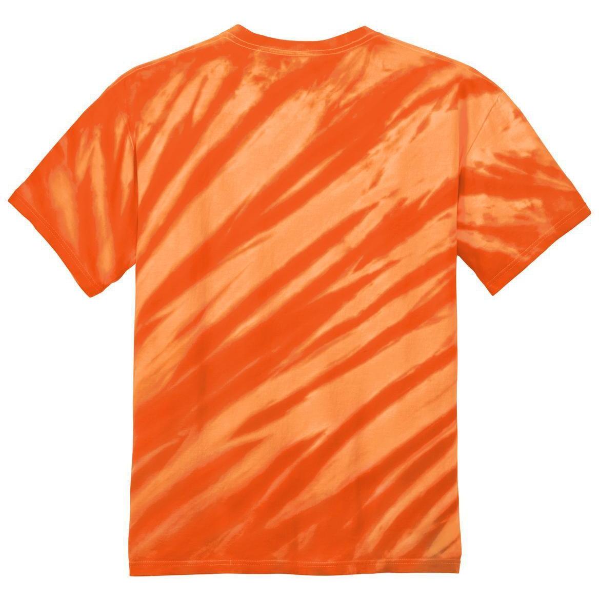 no-logo Port & Company Tiger Stripe Tie-Dye Tee-Regular-Port & Company-Thread Logic