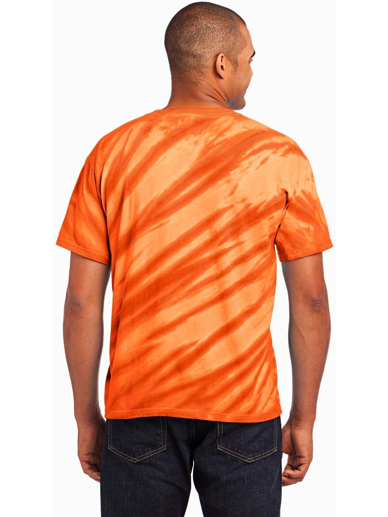 no-logo Port & Company Tiger Stripe Tie-Dye Tee-Regular-Port & Company-Thread Logic