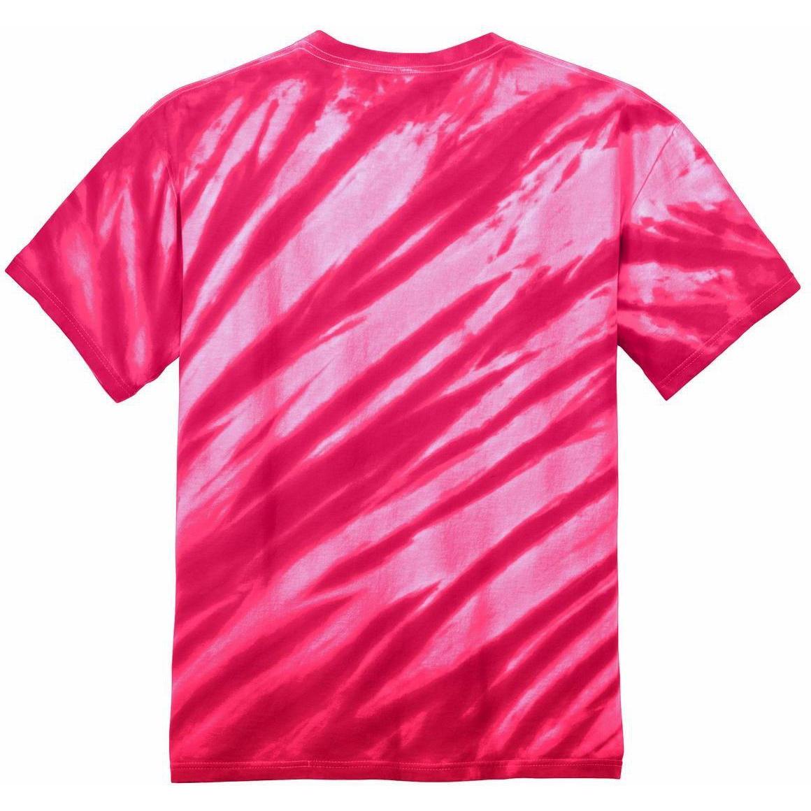 no-logo Port & Company Tiger Stripe Tie-Dye Tee-Regular-Port & Company-Thread Logic