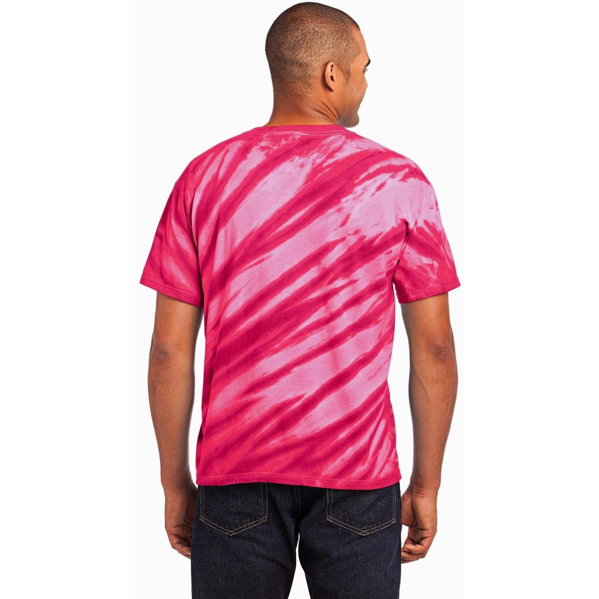 no-logo Port & Company Tiger Stripe Tie-Dye Tee-Regular-Port & Company-Thread Logic
