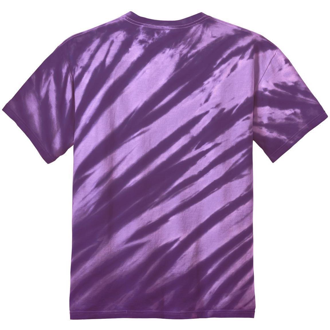 no-logo Port & Company Tiger Stripe Tie-Dye Tee-Regular-Port & Company-Thread Logic