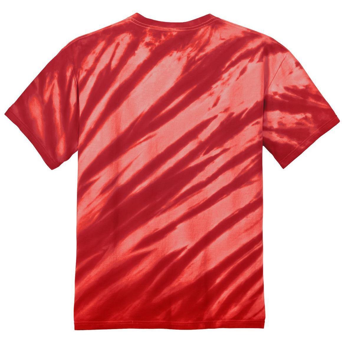 no-logo Port & Company Tiger Stripe Tie-Dye Tee-Regular-Port & Company-Thread Logic