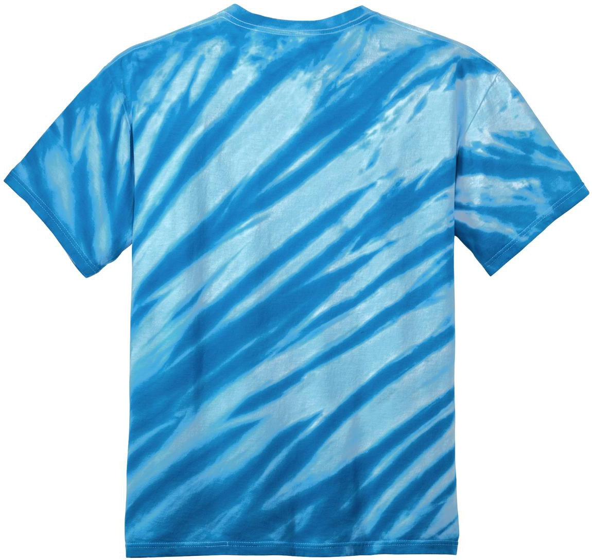 no-logo Port & Company Tiger Stripe Tie-Dye Tee-Regular-Port & Company-Thread Logic
