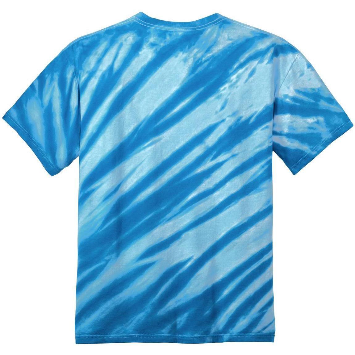 no-logo Port & Company Tiger Stripe Tie-Dye Tee-Regular-Port & Company-Thread Logic