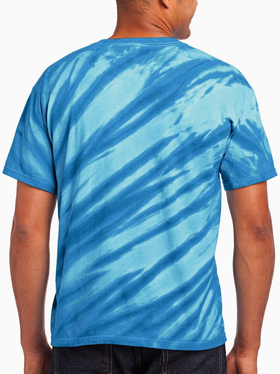 no-logo Port & Company Tiger Stripe Tie-Dye Tee-Regular-Port & Company-Thread Logic