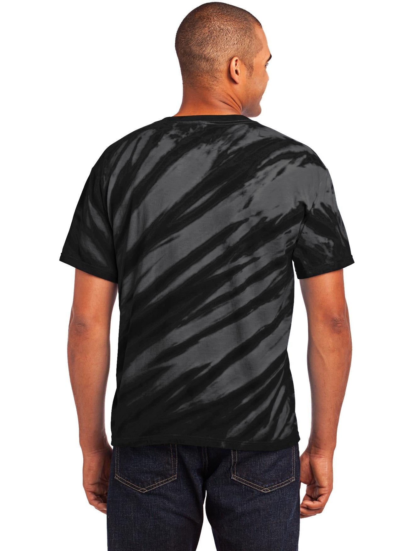 no-logo Port & Company Tiger Stripe Tie-Dye Tee-Regular-Port & Company-Thread Logic