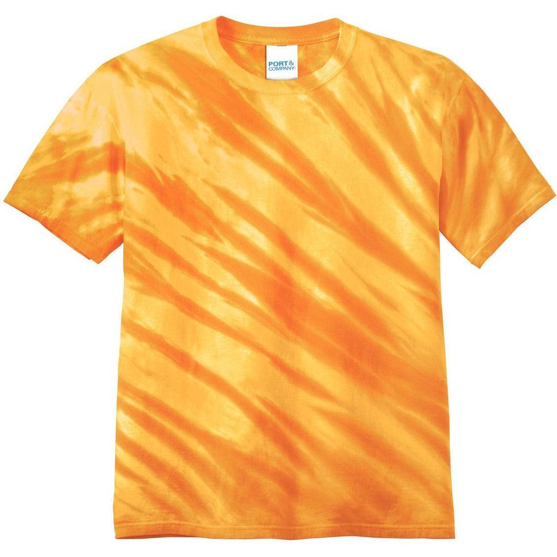 no-logo Port & Company Tiger Stripe Tie-Dye Tee