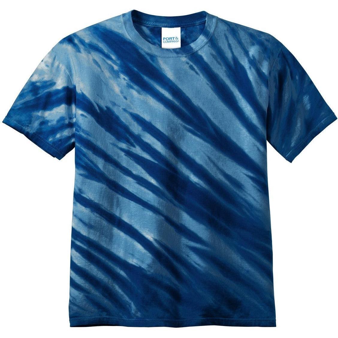 no-logo Port & Company Tiger Stripe Tie-Dye Tee