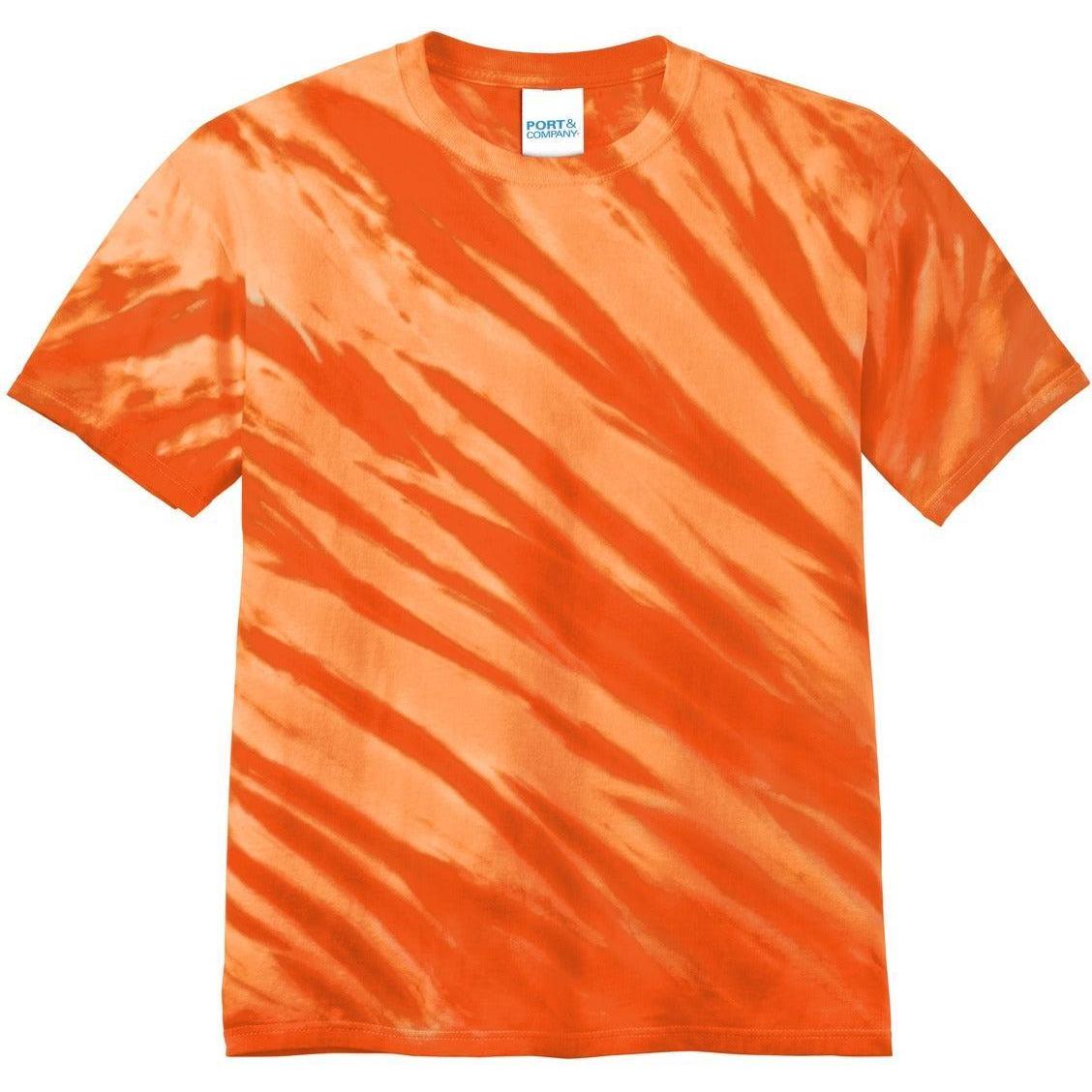 no-logo Port & Company Tiger Stripe Tie-Dye Tee
