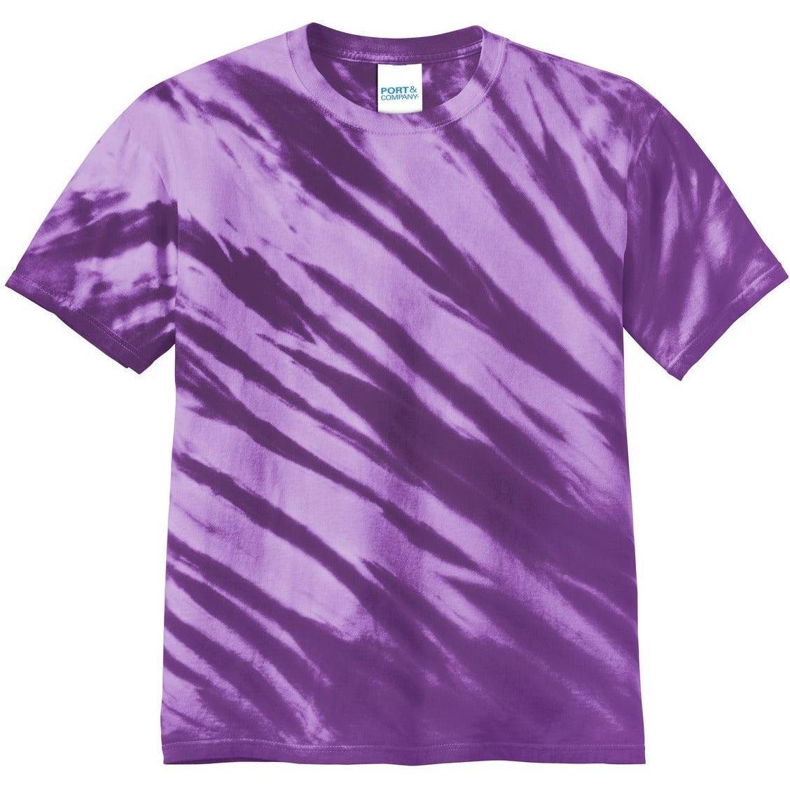 no-logo Port & Company Tiger Stripe Tie-Dye Tee
