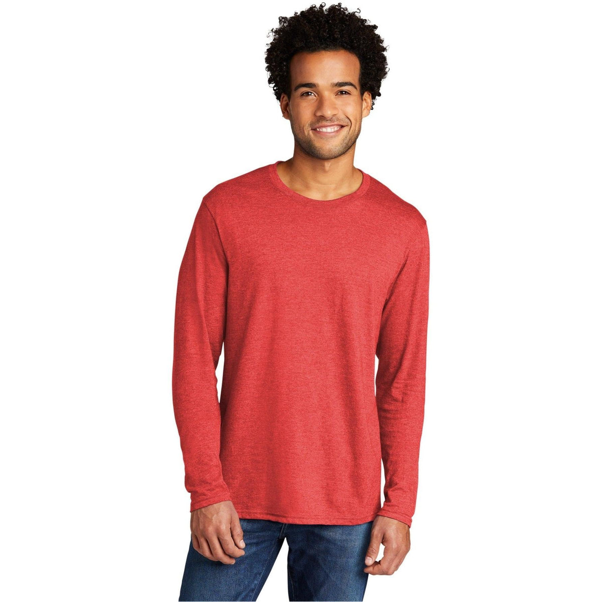 no-logo Port & Company Tri-Blend Long Sleeve Tee-Regular-Port & Company-Thread Logic