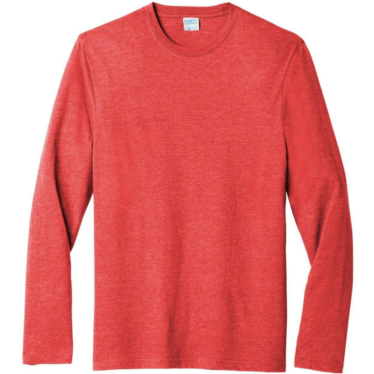no-logo Port & Company Tri-Blend Long Sleeve Tee