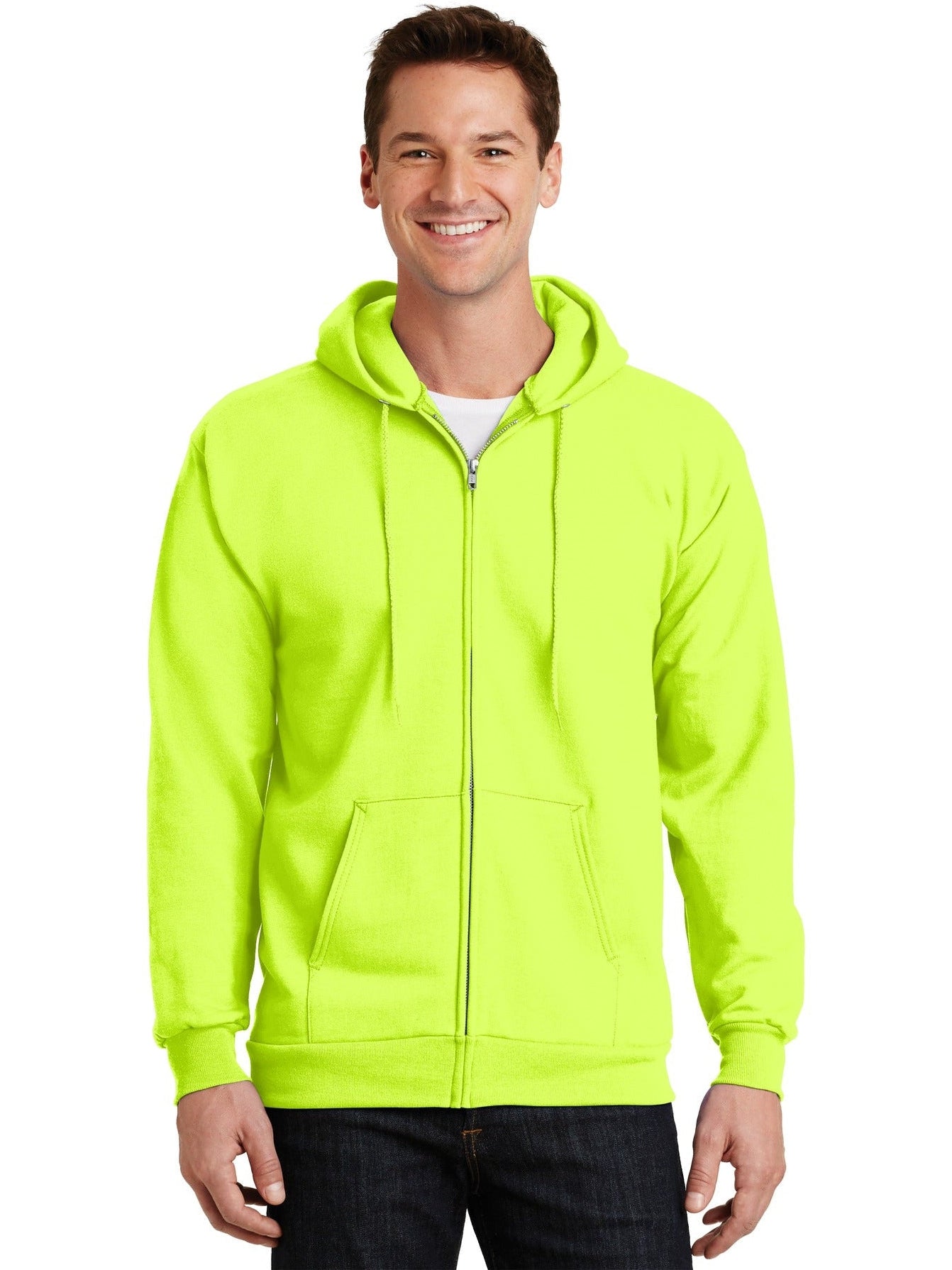 no-logo Port & Company Ultimate Full-Zip Hooded Sweatshirt-Regular-Port & Company-Thread Logic