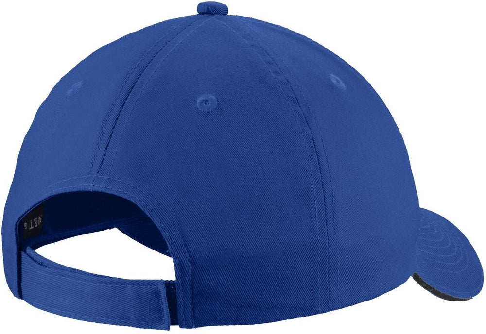 no-logo Port & Company Unstructured Sandwich Bill Cap-Regular-Port & Company-Thread Logic