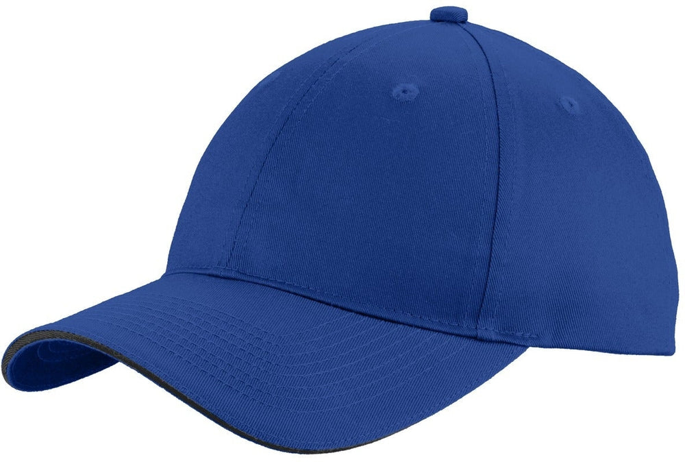 no-logo Port & Company Unstructured Sandwich Bill Cap-Regular-Port & Company-Thread Logic