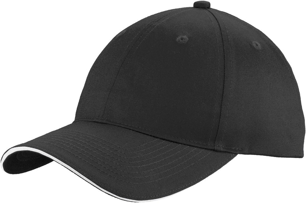 no-logo Port & Company Unstructured Sandwich Bill Cap-Regular-Port & Company-Thread Logic