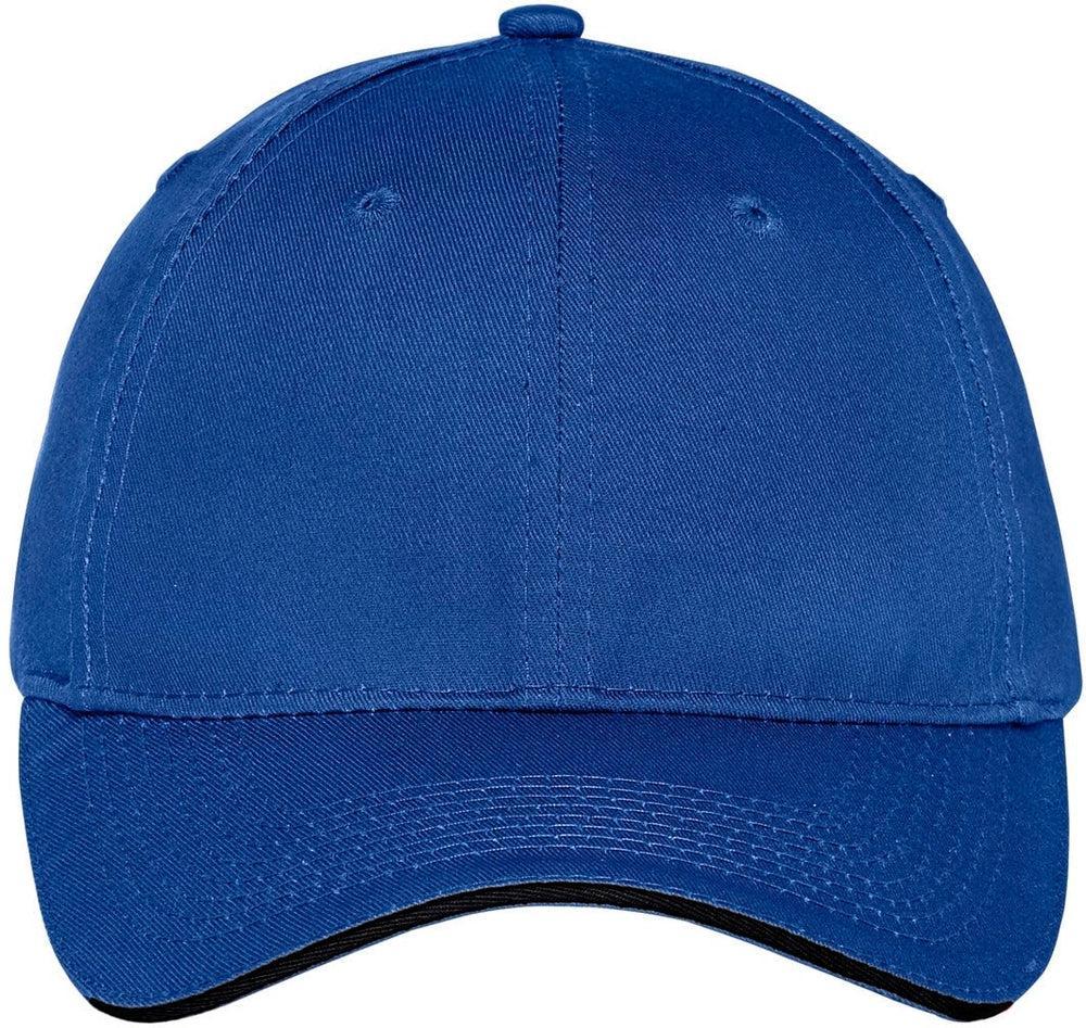 Port & Company Unstructured Sandwich Bill Cap-Regular-Port & Company-Royal/Black-OSFA-Thread Logic