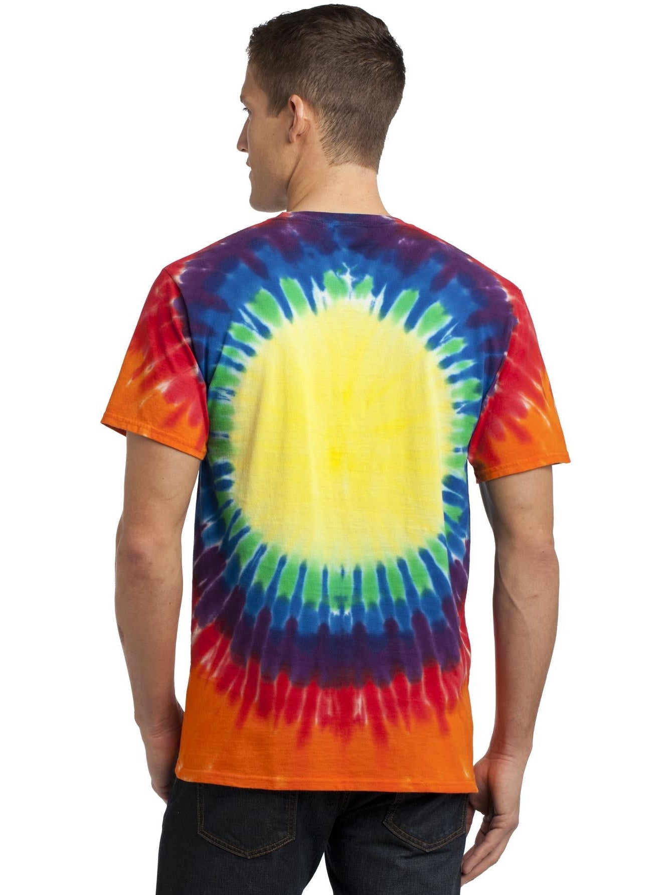 no-logo Port & Company Window Tie-Dye Tee-Regular-Port & Company-Thread Logic
