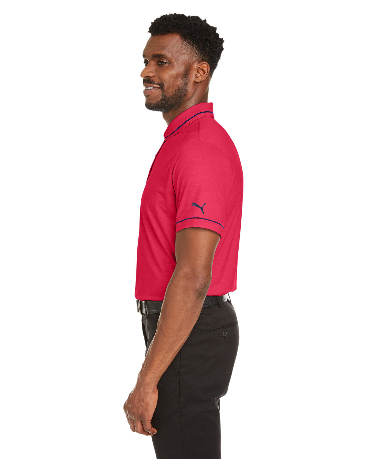 no-logo Puma Cloudspun Heather Monarch Polo-Men's Jackets-Puma Golf-Thread Logic