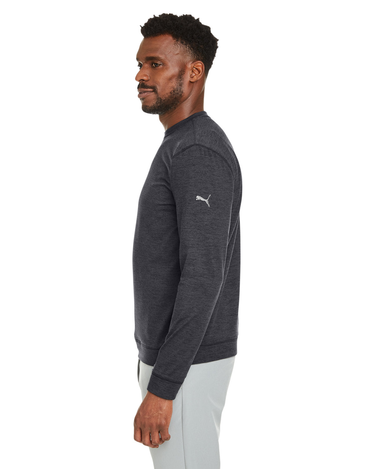 no-logo Puma Cloudspun Long-Sleeve Crew T-Shirt-Men's T Shirts-Puma Golf-Thread Logic