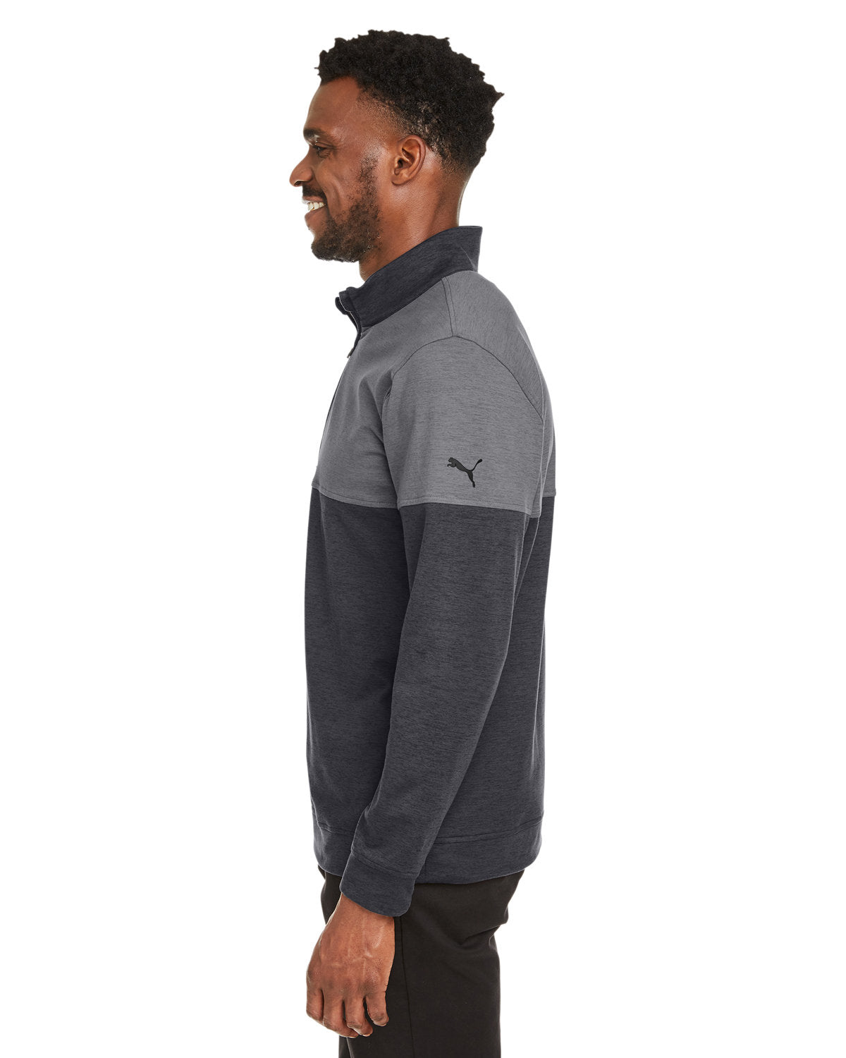 no-logo Puma Cloudspun Warm Up Quarter-Zip-Men's Layering-Puma Golf-Thread Logic
