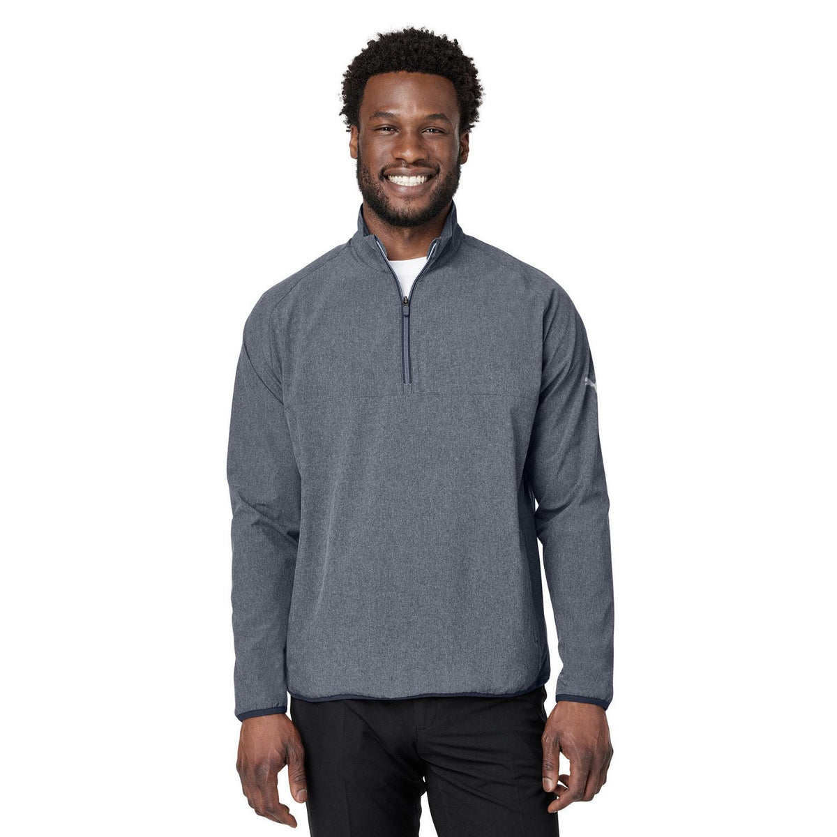 no-logo Puma Coastal Woven Quarter-Zip-Outerwear-Puma-Navy-S-Thread Logic