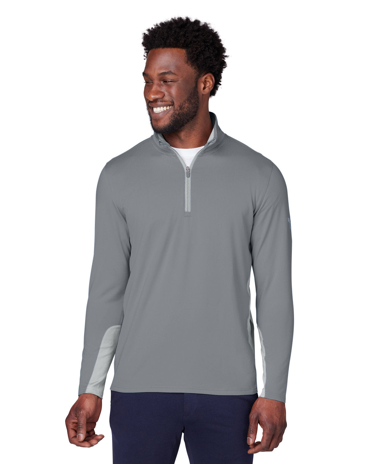 Puma Gamer Golf Quarter-Zip-Knits and Layering-Puma-Quiet Shade-S-Thread Logic