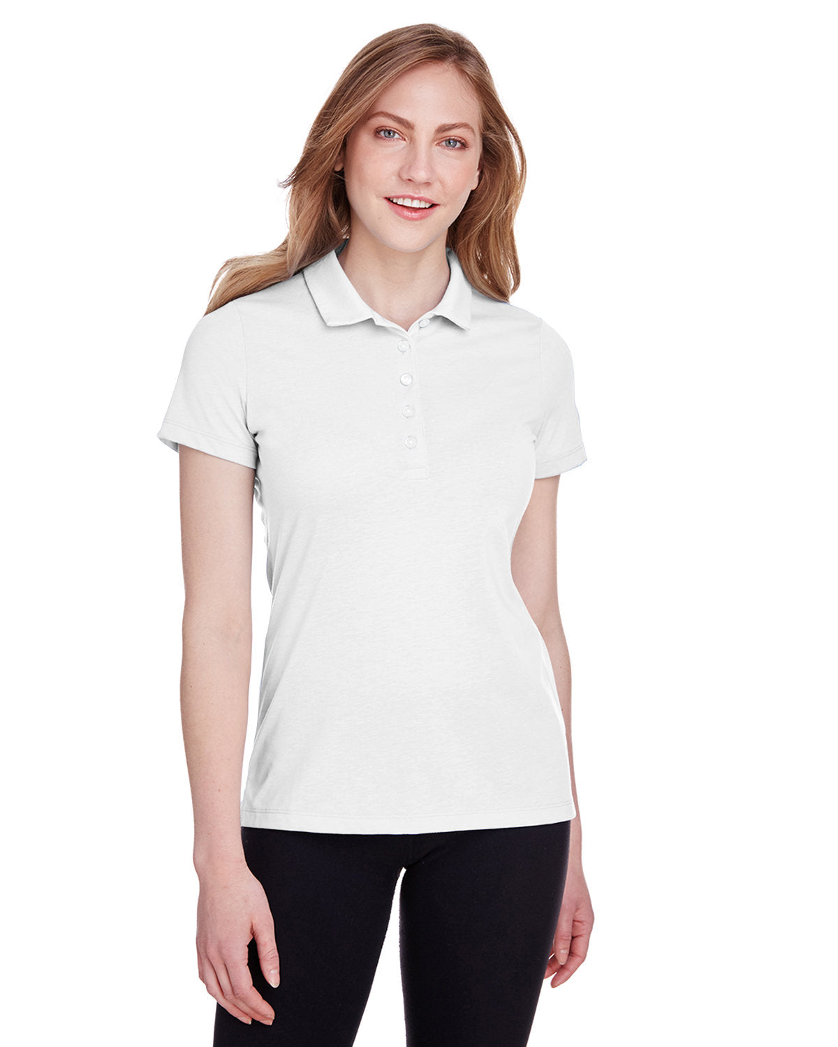 Puma Ladies Fusion Polo-Polos-Puma Golf-Bright White-XS-Thread Logic