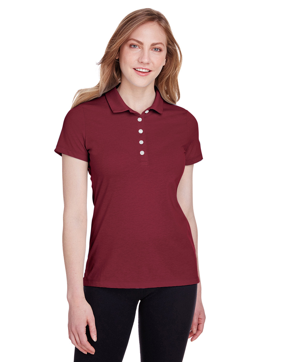 Puma Ladies Fusion Polo-Polos-Puma Golf-Cabernet-XS-Thread Logic
