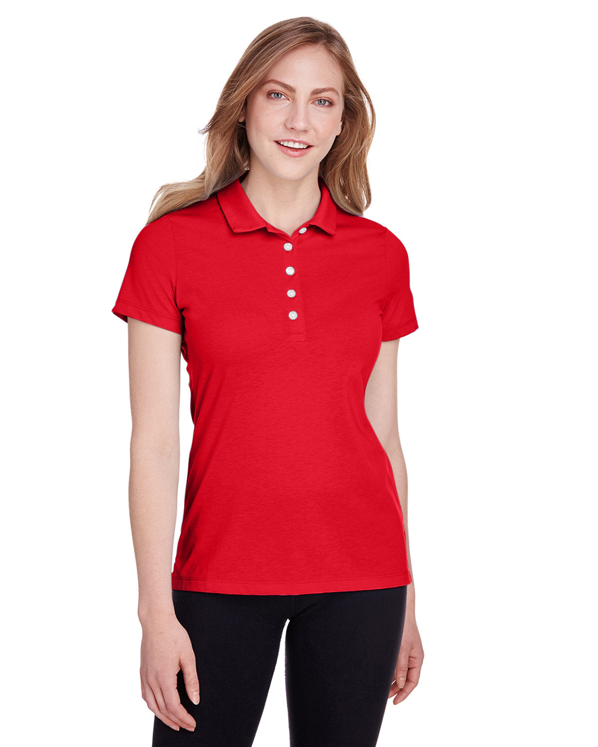 Puma Ladies Fusion Polo-Polos-Puma Golf-High Risk Red-XS-Thread Logic