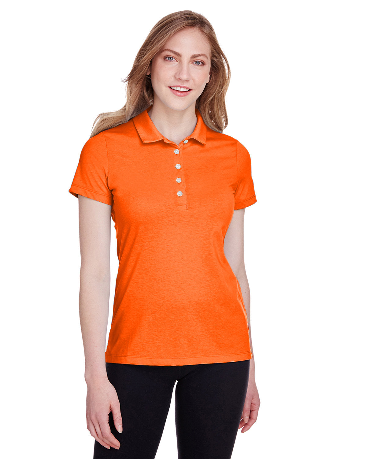 Puma Ladies Fusion Polo-Polos-Puma Golf-Vibrant Orange-XS-Thread Logic