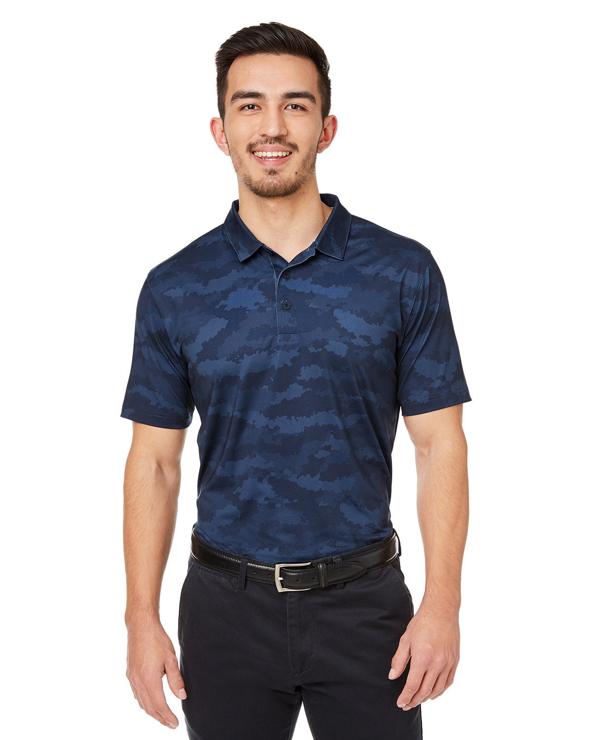 Puma Mattr Volition Flanked Polo-Men's Polos-Puma Golf-Navy Blazer-S-Thread Logic