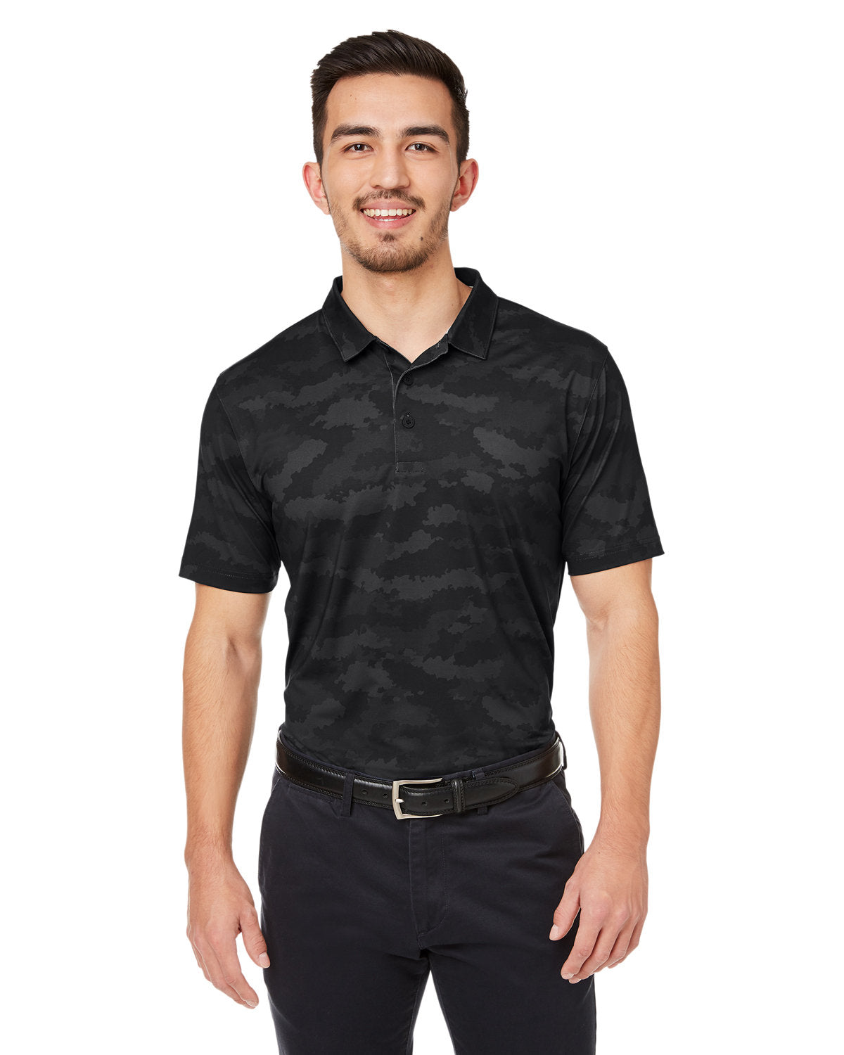 Puma Mattr Volition Flanked Polo-Men's Polos-Puma Golf-Puma Black-S-Thread Logic