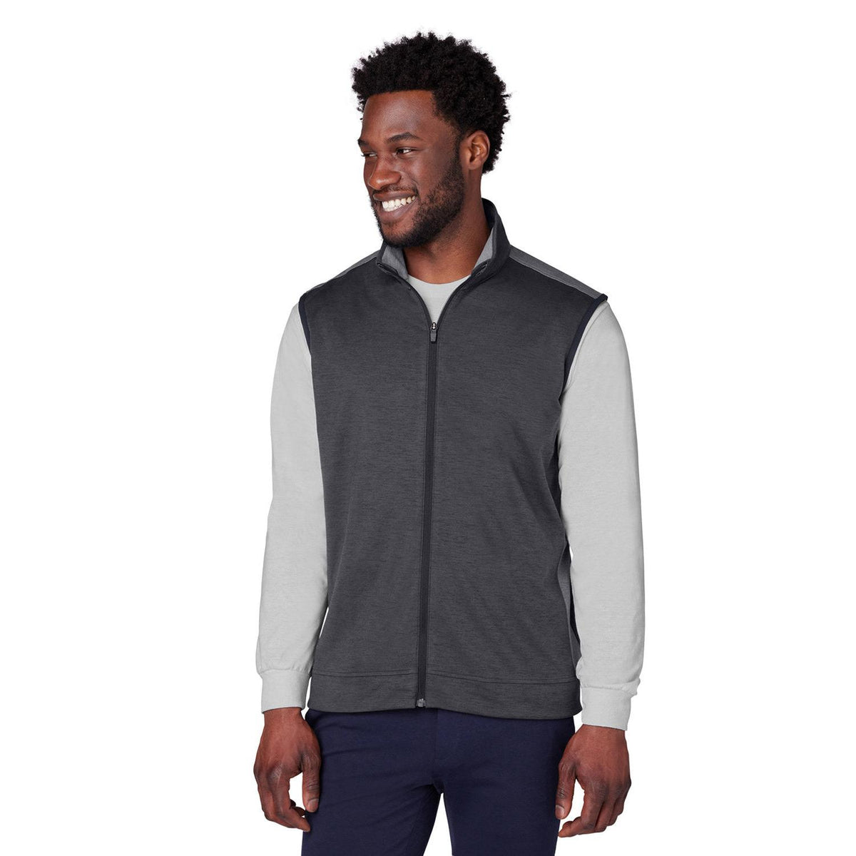 no-logo Puma T7 Cloudspun Vest-Outerwear-Puma-Puma Black Heather/Grey-S-Thread Logic