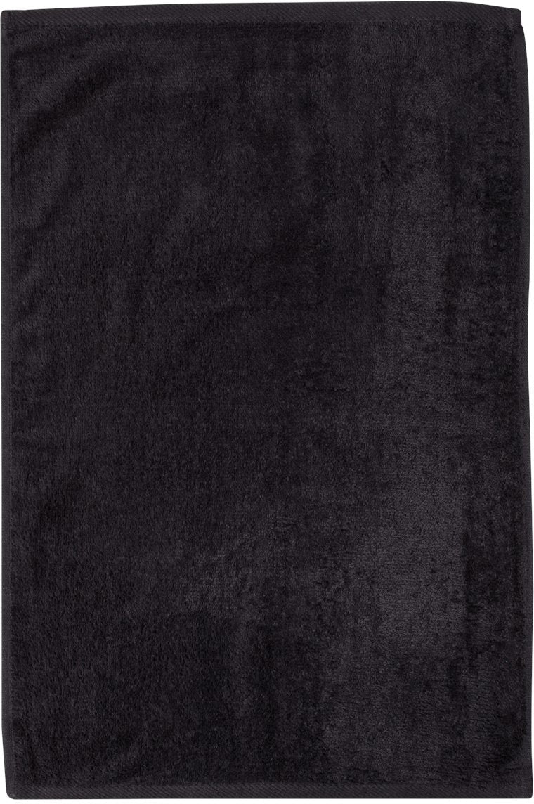 no-logo Q-Tees Deluxe Hemmed Hand Towel-Accessories-Q-Tees-Black-1 Size-Thread Logic