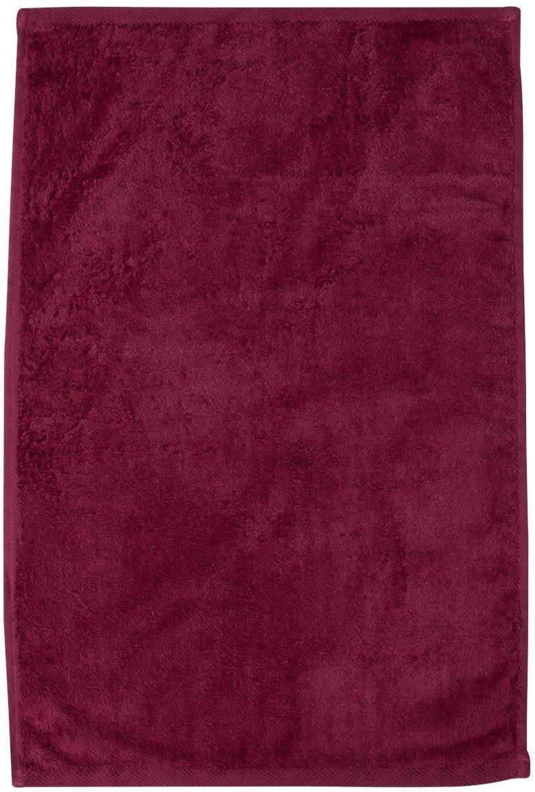 no-logo Q-Tees Deluxe Hemmed Hand Towel-Accessories-Q-Tees-Maroon-1 Size-Thread Logic
