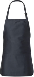 Q-Tees Full-Length Apron with Pouch Pocket