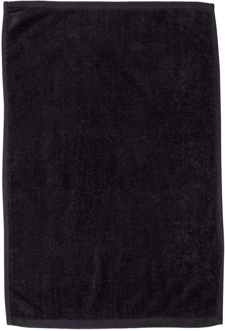 no-logo Q-Tees Hemmed Hand Towel-Accessories-Q-Tees-Black-1 Size-Thread Logic