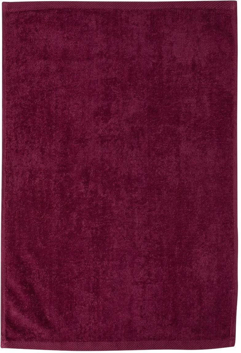 no-logo Q-Tees Hemmed Hand Towel-Accessories-Q-Tees-Maroon-1 Size-Thread Logic