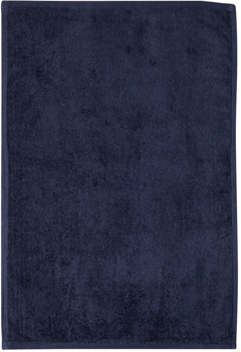 no-logo Q-Tees Hemmed Hand Towel-Accessories-Q-Tees-Navy-1 Size-Thread Logic