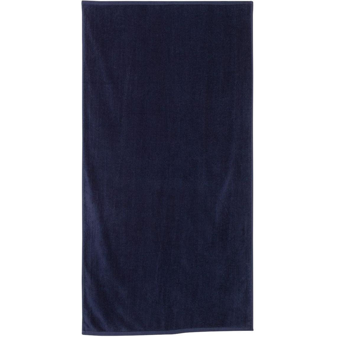 no-logo Q-Tees Velour Beach Towel-Accessories-Q-Tees-Navy-1 Size-Thread Logic