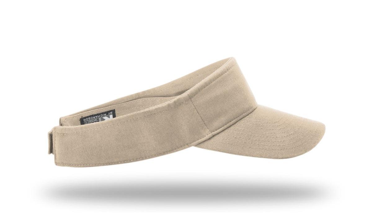 no-logo Richardson Garment Washed Visor-Richardson-Thread Logic